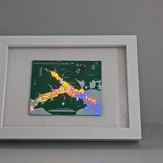 PCB Map of the Solent and Isle of Wight with lights